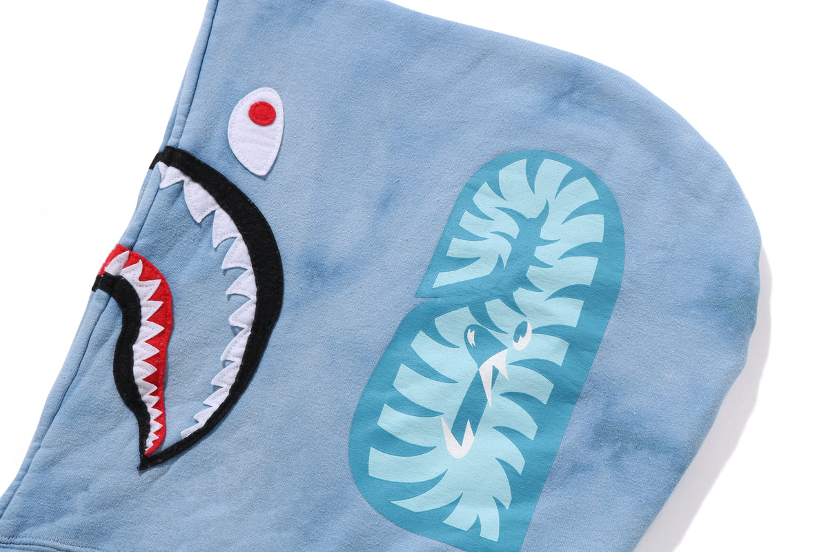 HAND DYE SHARK FULL ZIP HOODIE