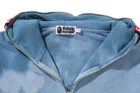 HAND DYE SHARK FULL ZIP HOODIE