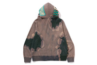 HAND DYE SHARK FULL ZIP HOODIE