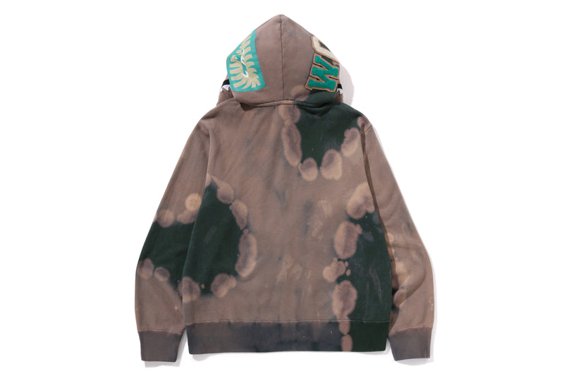 HAND DYE SHARK FULL ZIP HOODIE