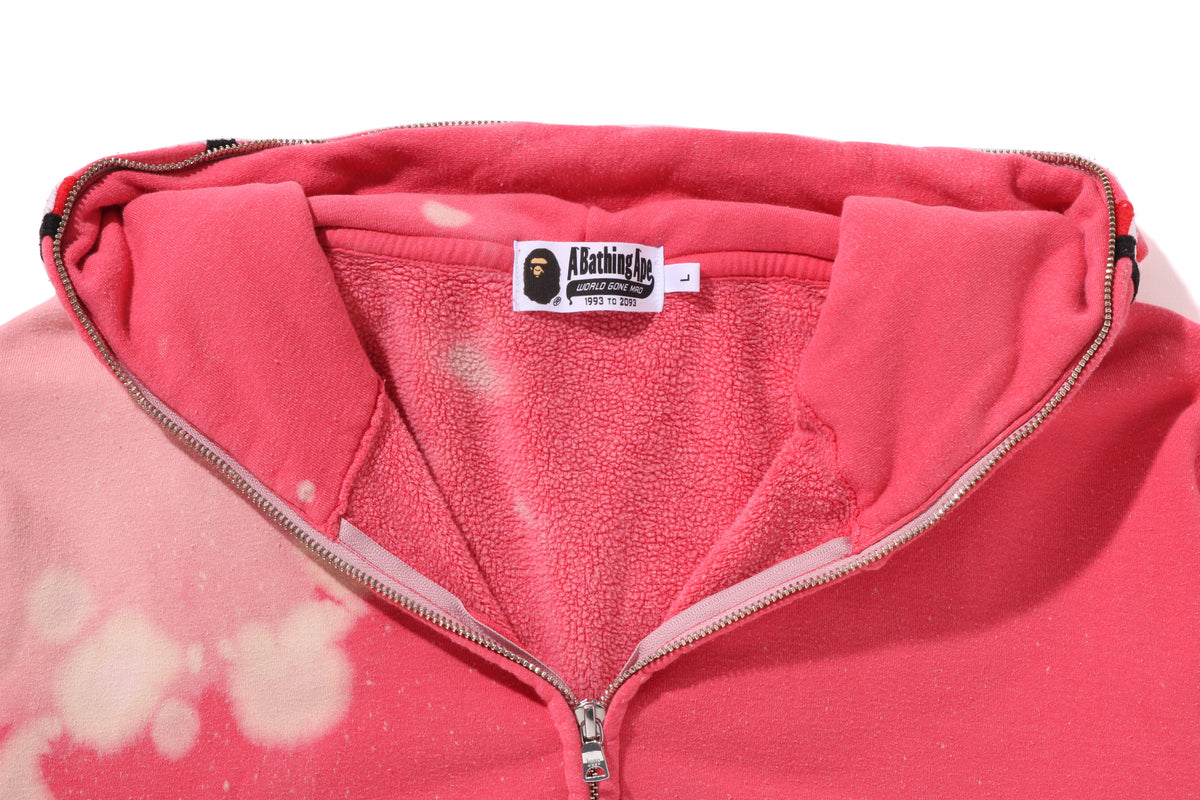 HAND DYE SHARK FULL ZIP HOODIE