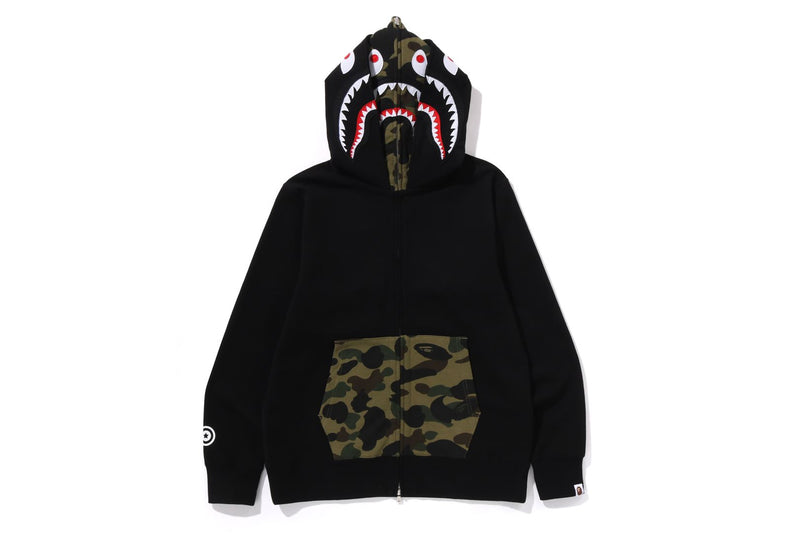 1ST CAMO SHARK FULL ZIP HOODIE
