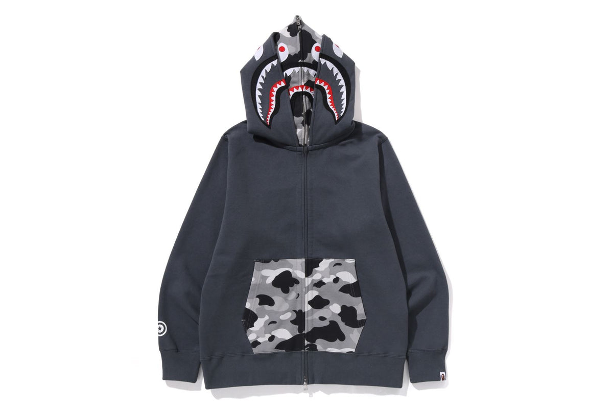 1ST CAMO SHARK FULL ZIP HOODIE