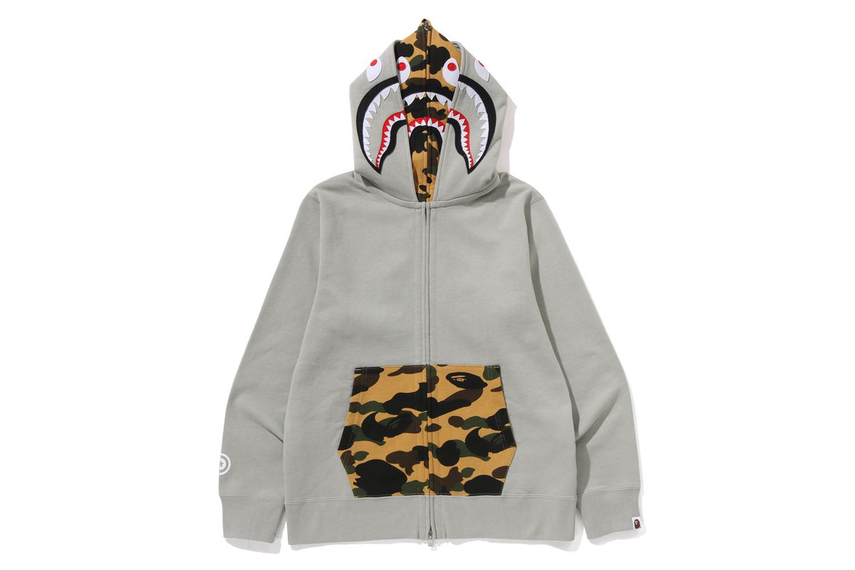A BATHING APE® 1st Camo Shark Full Zip Double Hoodie Bape