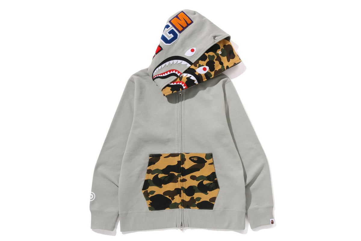 1ST CAMO SHARK FULL ZIP HOODIE