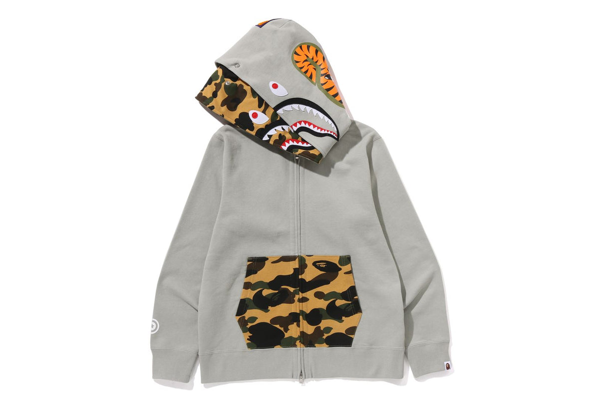 1ST CAMO SHARK FULL ZIP HOODIE