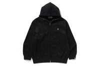 SOLID CAMO JACQUARD ONE POINT RELAXED FIT ZIP HOODIE