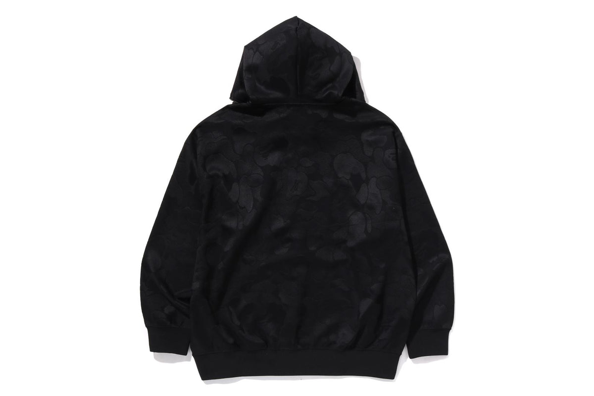SOLID CAMO JACQUARD ONE POINT RELAXED FIT ZIP HOODIE