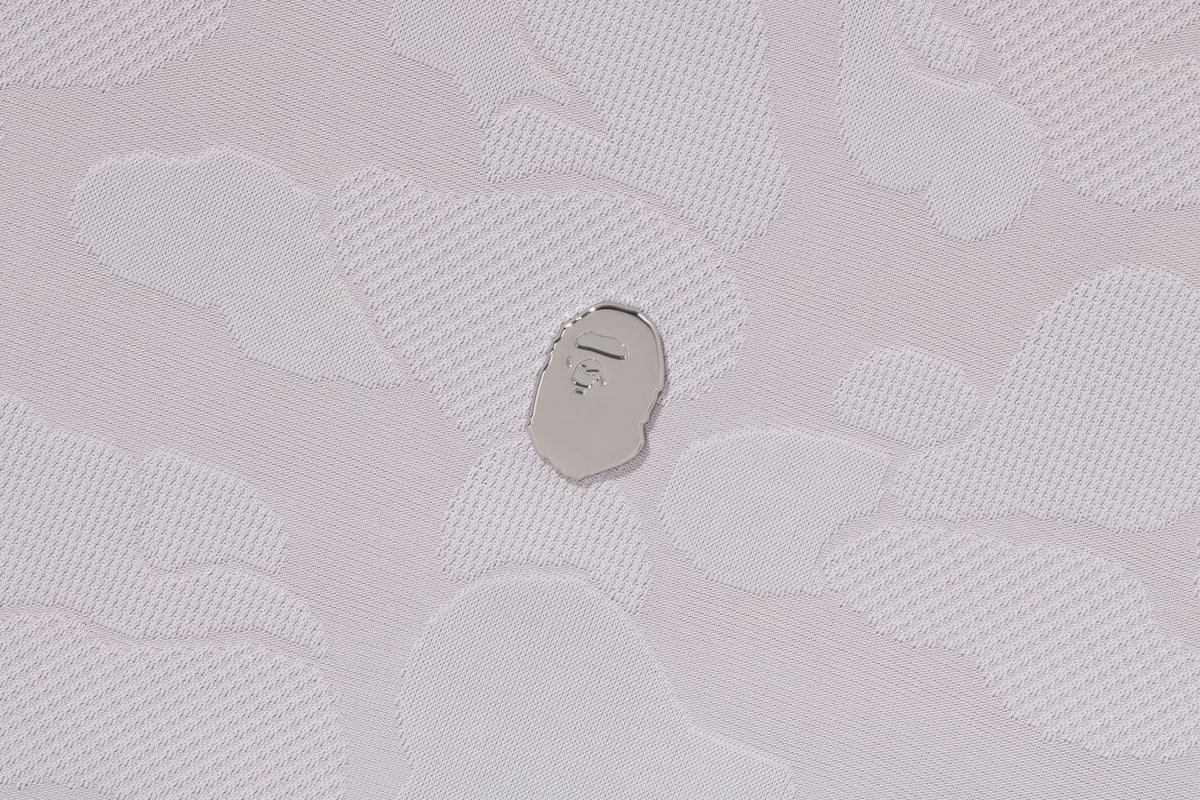 SOLID CAMO JACQUARD ONE POINT RELAXED FIT ZIP HOODIE