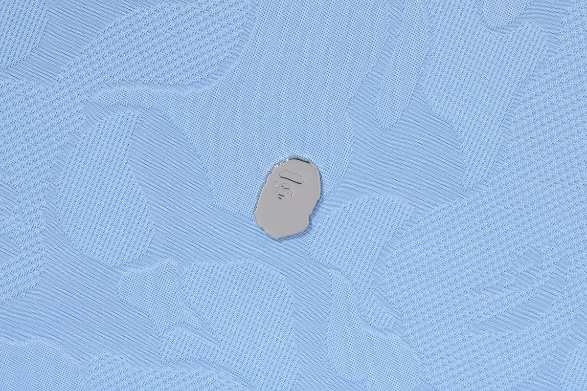 SOLID CAMO JACQUARD ONE POINT RELAXED FIT ZIP HOODIE