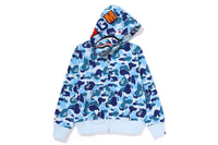 ABC CAMO SHARK FULL ZIP HOODIE LADIES
