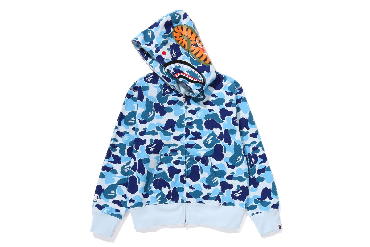 ABC CAMO SHARK FULL ZIP HOODIE LADIES