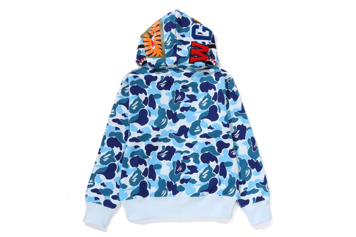 ABC CAMO SHARK FULL ZIP HOODIE LADIES