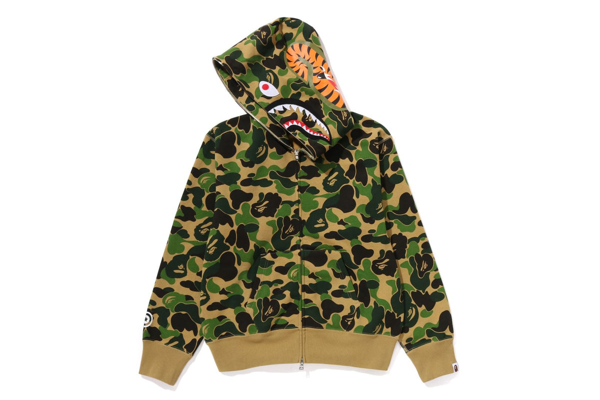 ABC CAMO SHARK FULL ZIP HOODIE LADIES