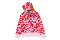 ABC CAMO SHARK FULL ZIP HOODIE LADIES