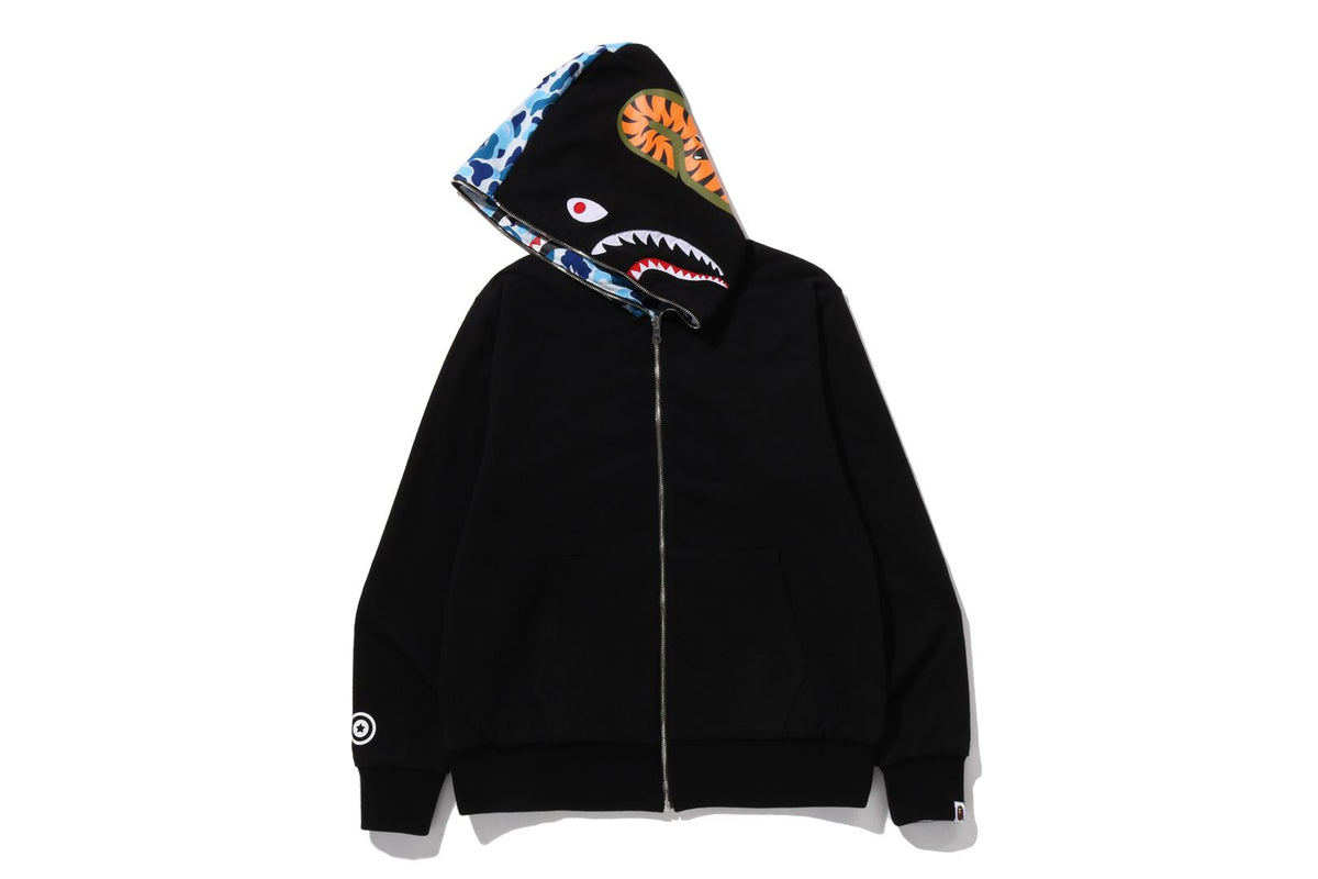 ABC CAMO REVERSIBLE SHARK FULL ZIP HOODIE