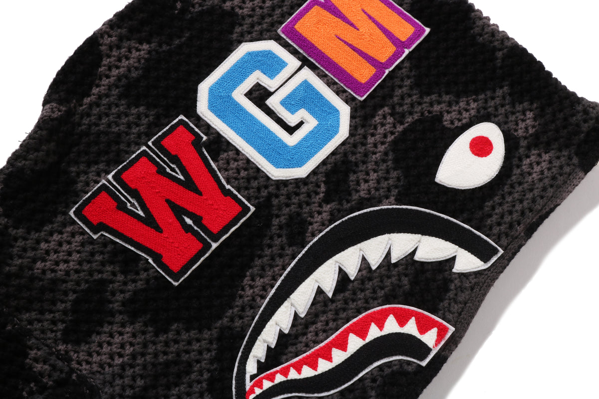 COLOR CAMO CROCHET  RELAXED FULL ZIP HOODIE