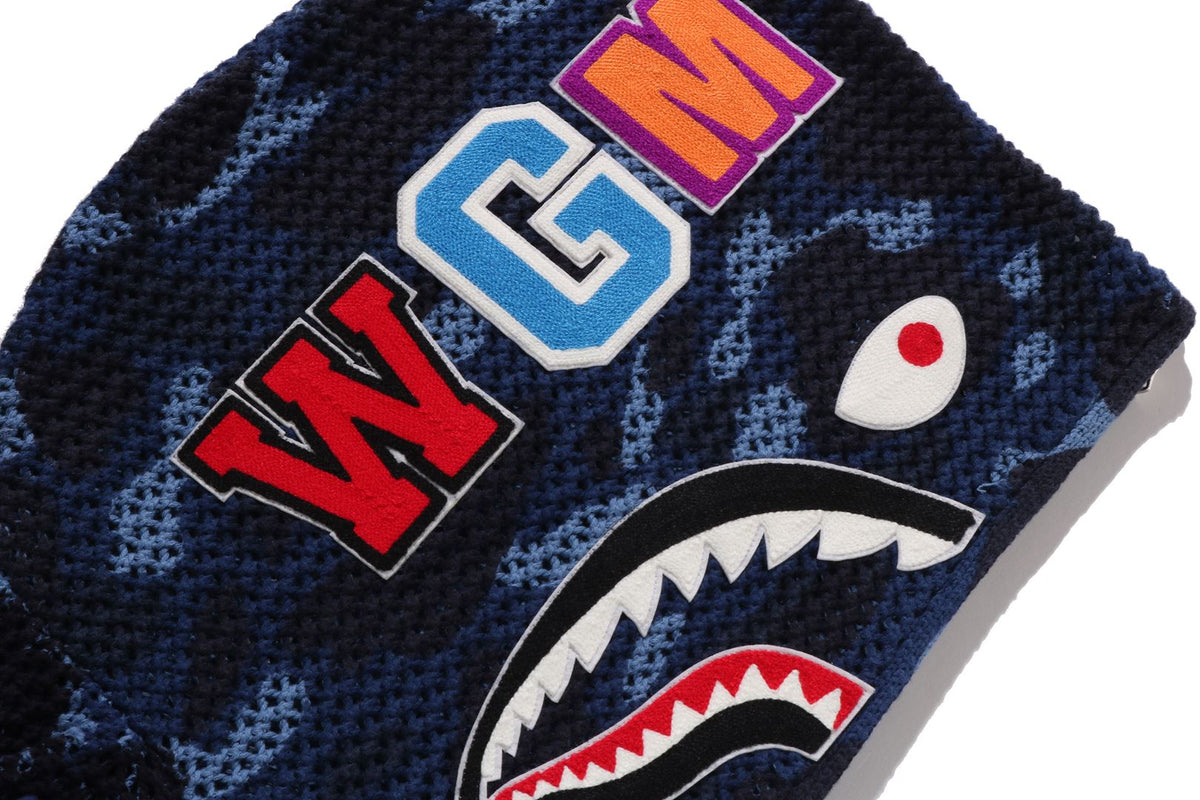 COLOR CAMO CROCHET  RELAXED FULL ZIP HOODIE