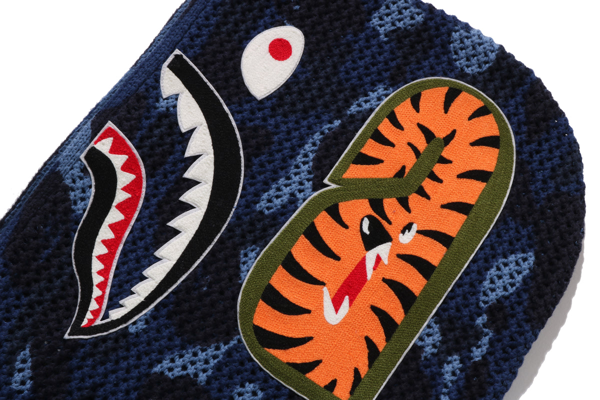 COLOR CAMO CROCHET  RELAXED FULL ZIP HOODIE