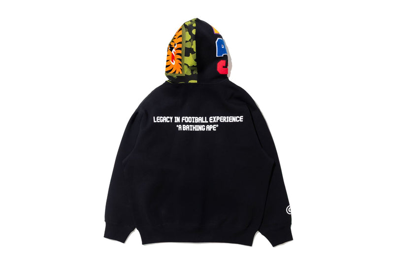 BAPE X CR7 LIFE LOGO RELAXED FIT SHARK FULL ZIP HOODIE M #2