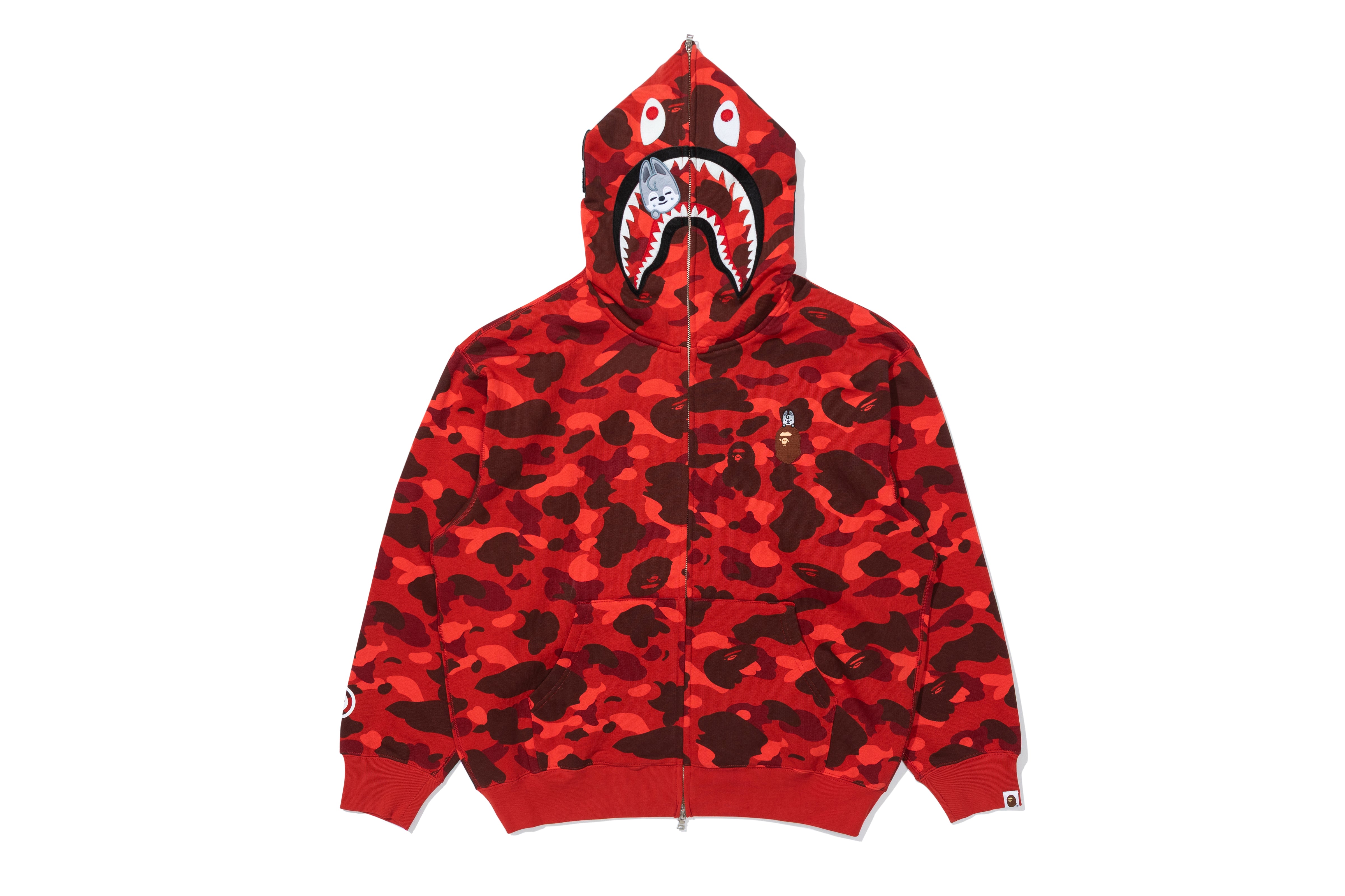 A BATHING APE® BAPE X Straykids Wolf Chan Shark Full Zip Hoodie