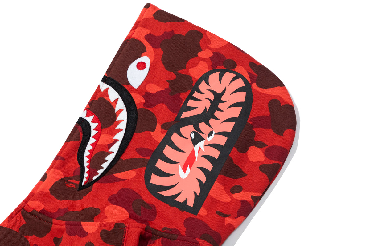 BAPE X STRAY KIDS CAMO SHARK RELAXED FIT FULL ZIP HOODIE