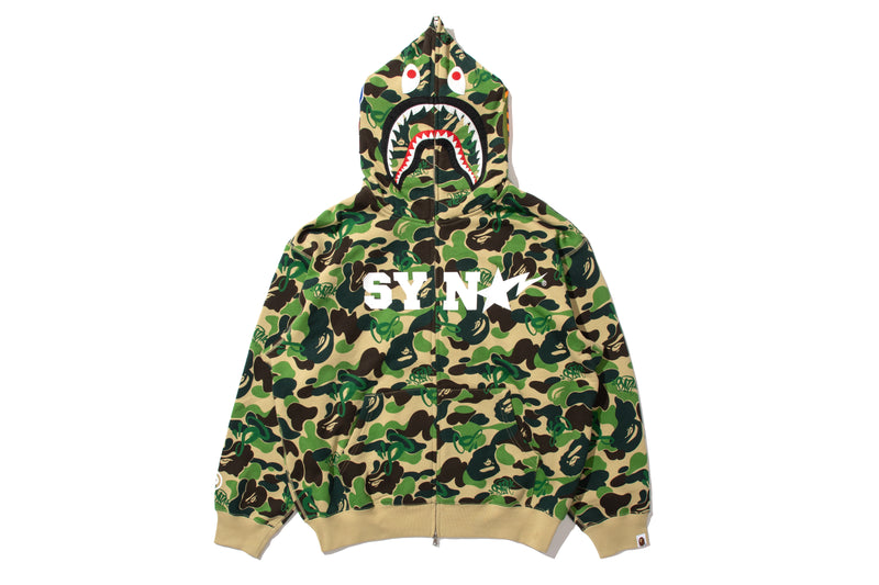 BAPE X SPOTIFY BY CENTRAL CEE CAMO SHARK FULL ZIP HOODIE