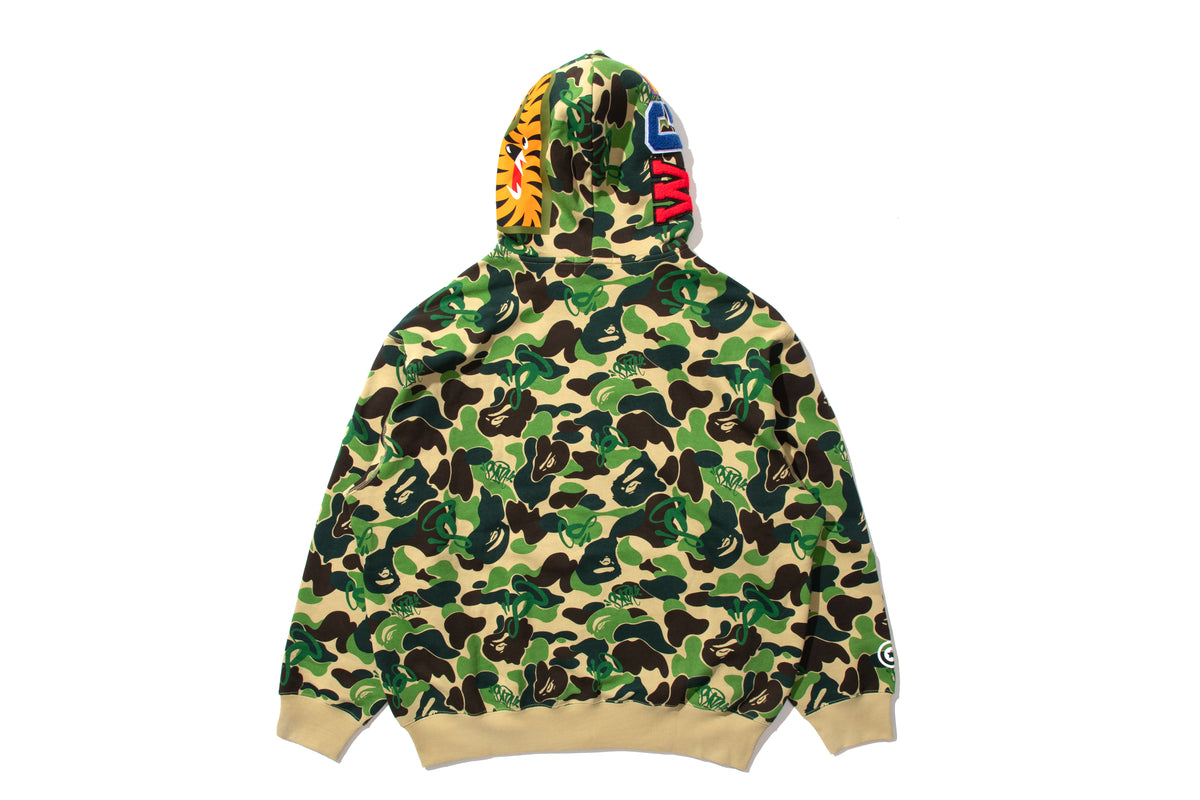 BAPE X SPOTIFY BY CENTRAL CEE CAMO SHARK FULL ZIP HOODIE