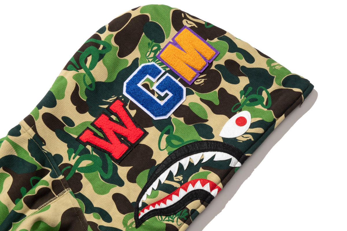 BAPE X SPOTIFY BY CENTRAL CEE CAMO SHARK FULL ZIP HOODIE