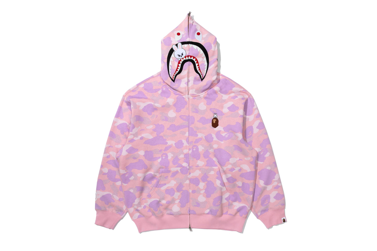 BAPE X STRAY KIDS LEEBIT SHARK FULL ZIP HOODIE
