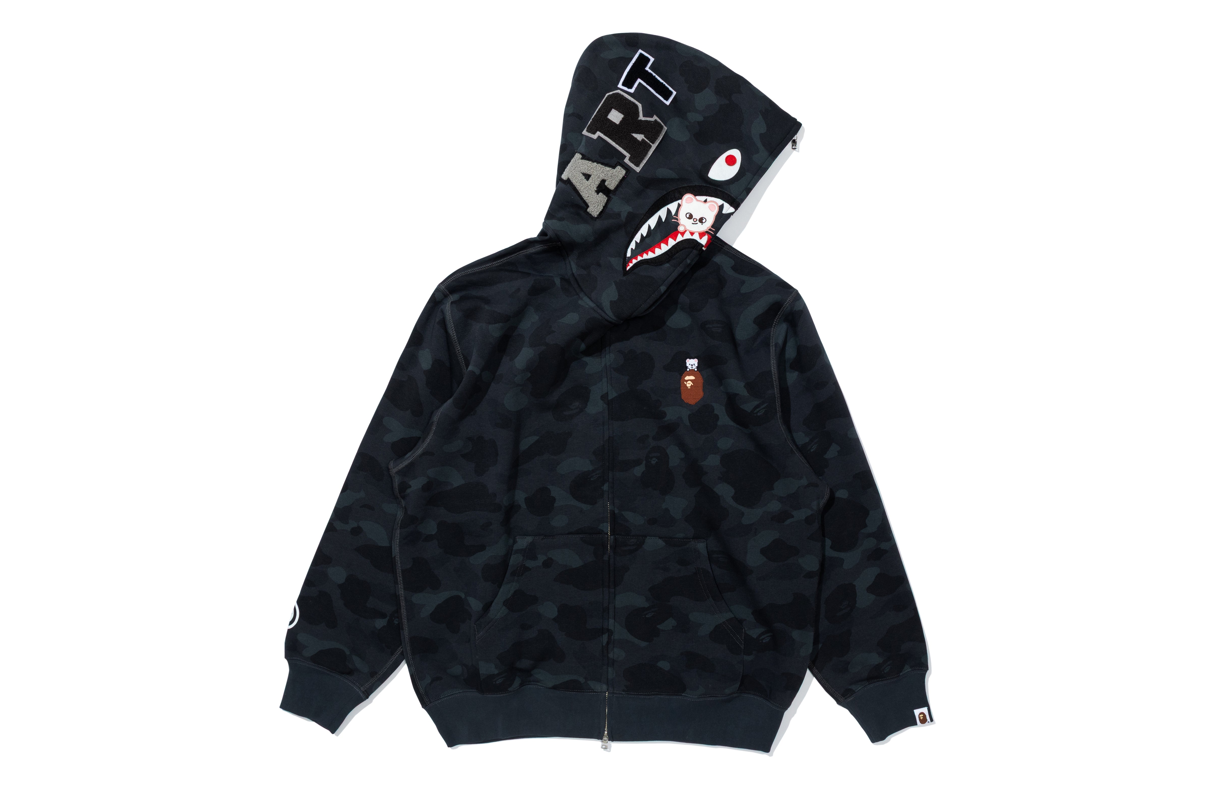 A BATHING APE® BAPE X Straykids Jiniret Shark Full Zip Hoodie