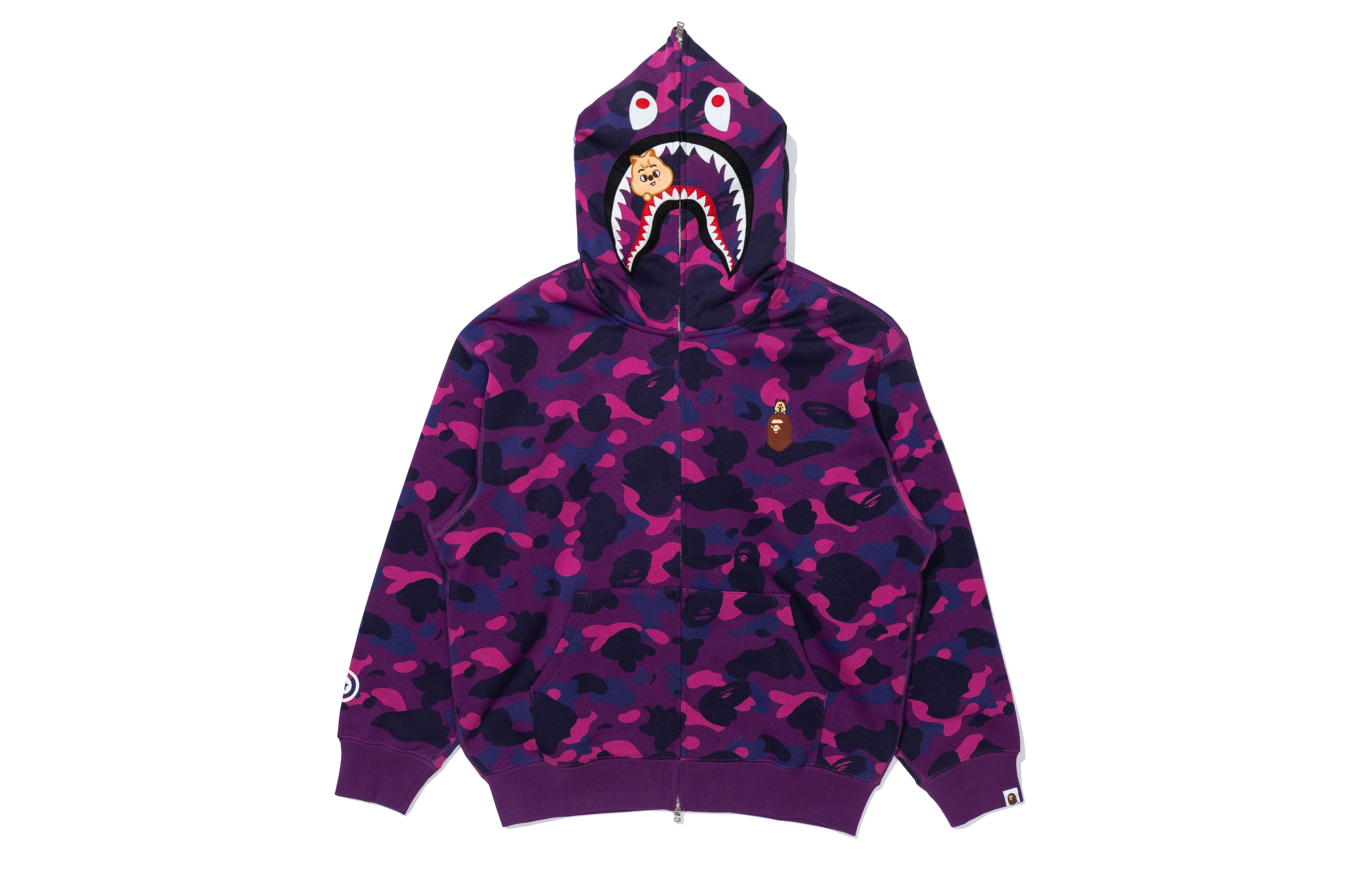 A BATHING APE® BAPE X Straykids Han Quokka Shark Full Zip Hoodie