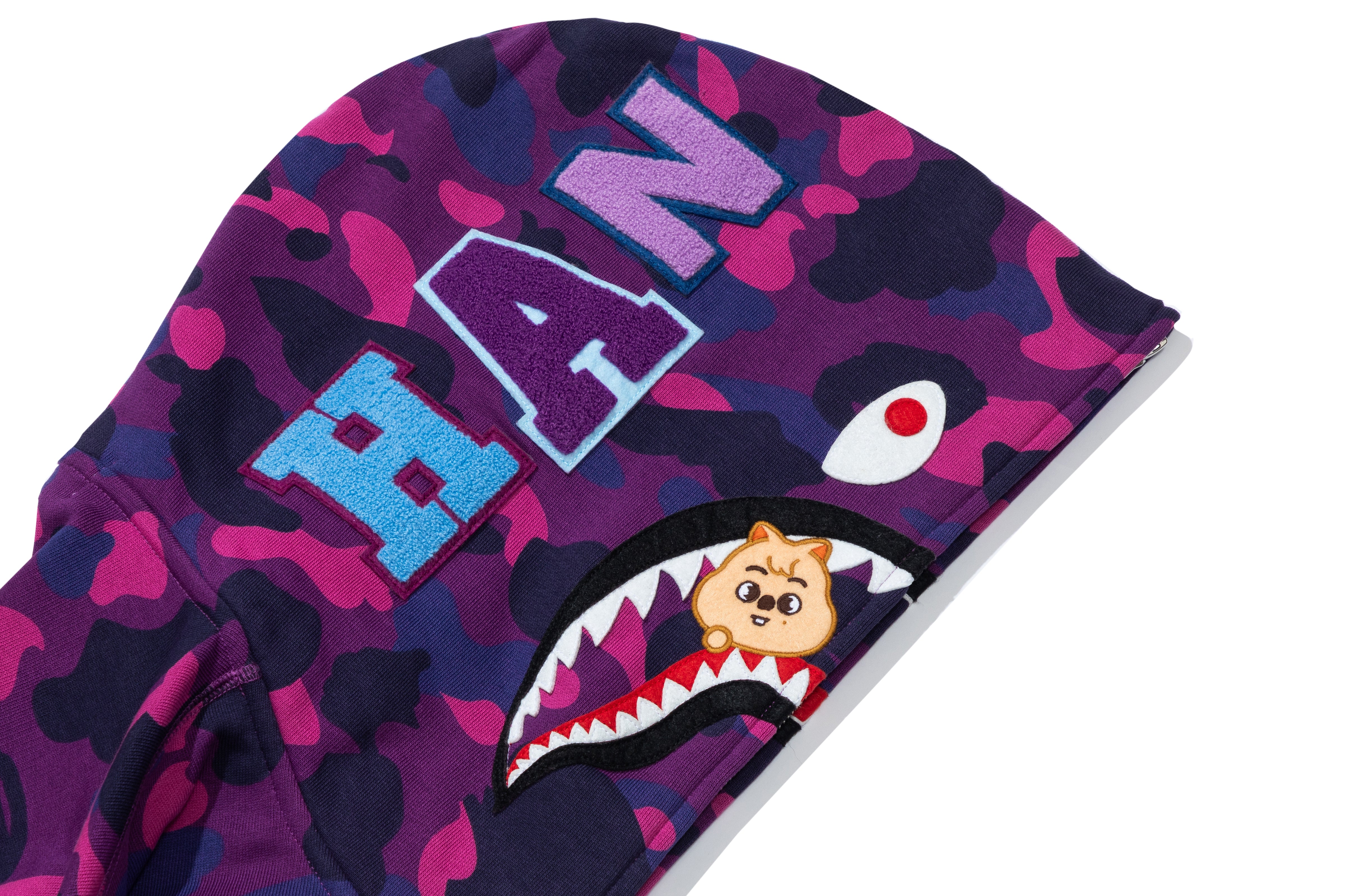 A BATHING APE® BAPE X Straykids Han Quokka Shark Full Zip Hoodie