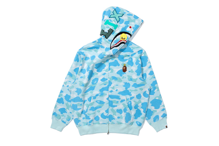 BAPE X STRAY KIDS BBOKARI SHARK FULL ZIP HOODIE