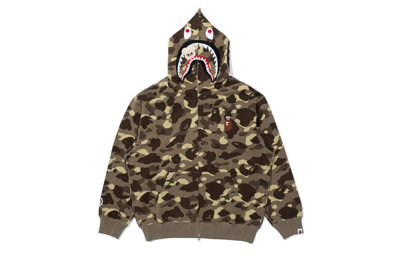 BAPE X STRAY KIDS PUPPYM SHARK FULL ZIP HOODIE