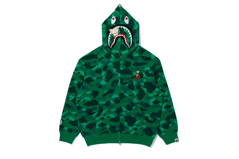 BAPE X STRAY KIDS FOXI.NY SHARK FULL ZIP HOODIE