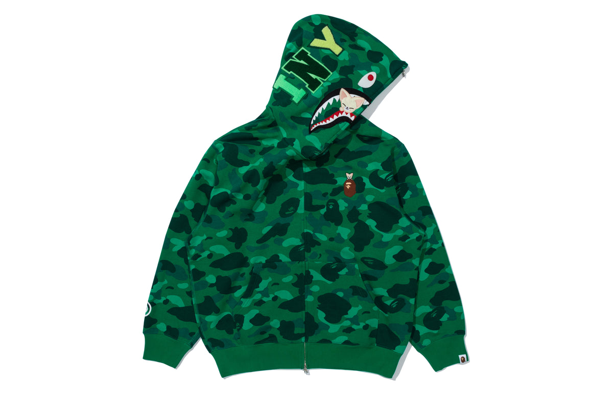 BAPE X STRAY KIDS FOXI.NY SHARK FULL ZIP HOODIE