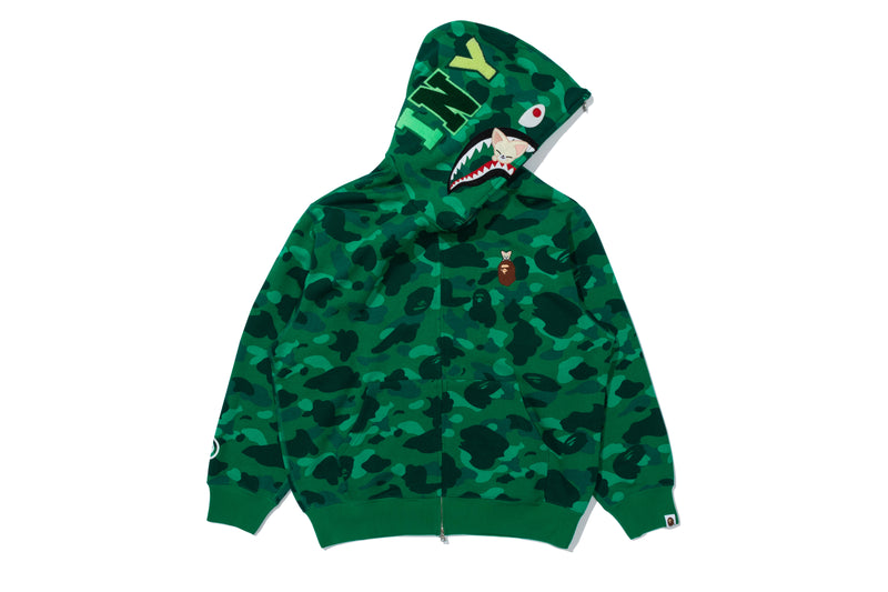 BAPE X STRAY KIDS FOXI.NY SHARK FULL ZIP HOODIE