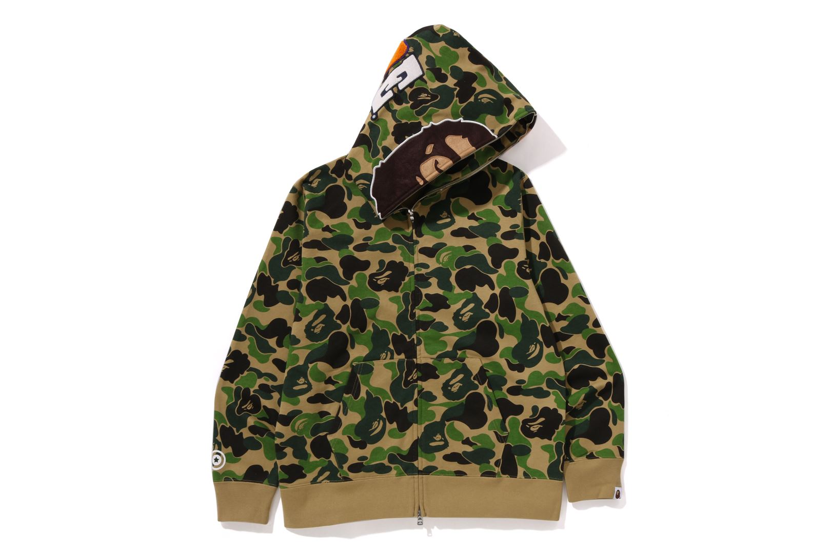 A BATHING APE® Abc Camo 2nd Ape Full Zip Hoodie | Bape official