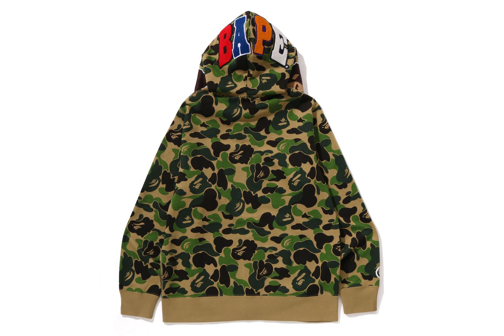 A BATHING APE® Abc Camo 2nd Ape Full Zip Hoodie | Bape official