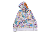ART CAMO SHARK FULL ZIP HOODIE