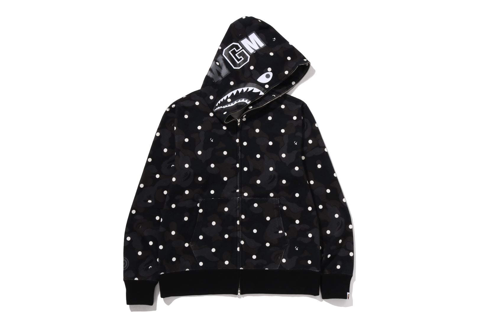 A BATHING APE® Abc Dot Shark Full Zip Hoodie | Bape official