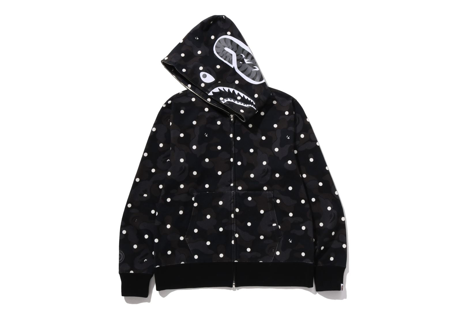 A Bathing Ape ドット柄シャツ L シャーク A BATHING APE® Abc Dot Shark Full Zip Hoodie | Bape official