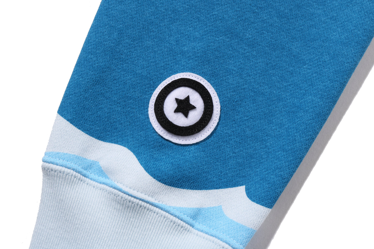 MEGA ABC CAMO DOUBLE SHARK RELAXED FIT FULL ZIP HOODIE