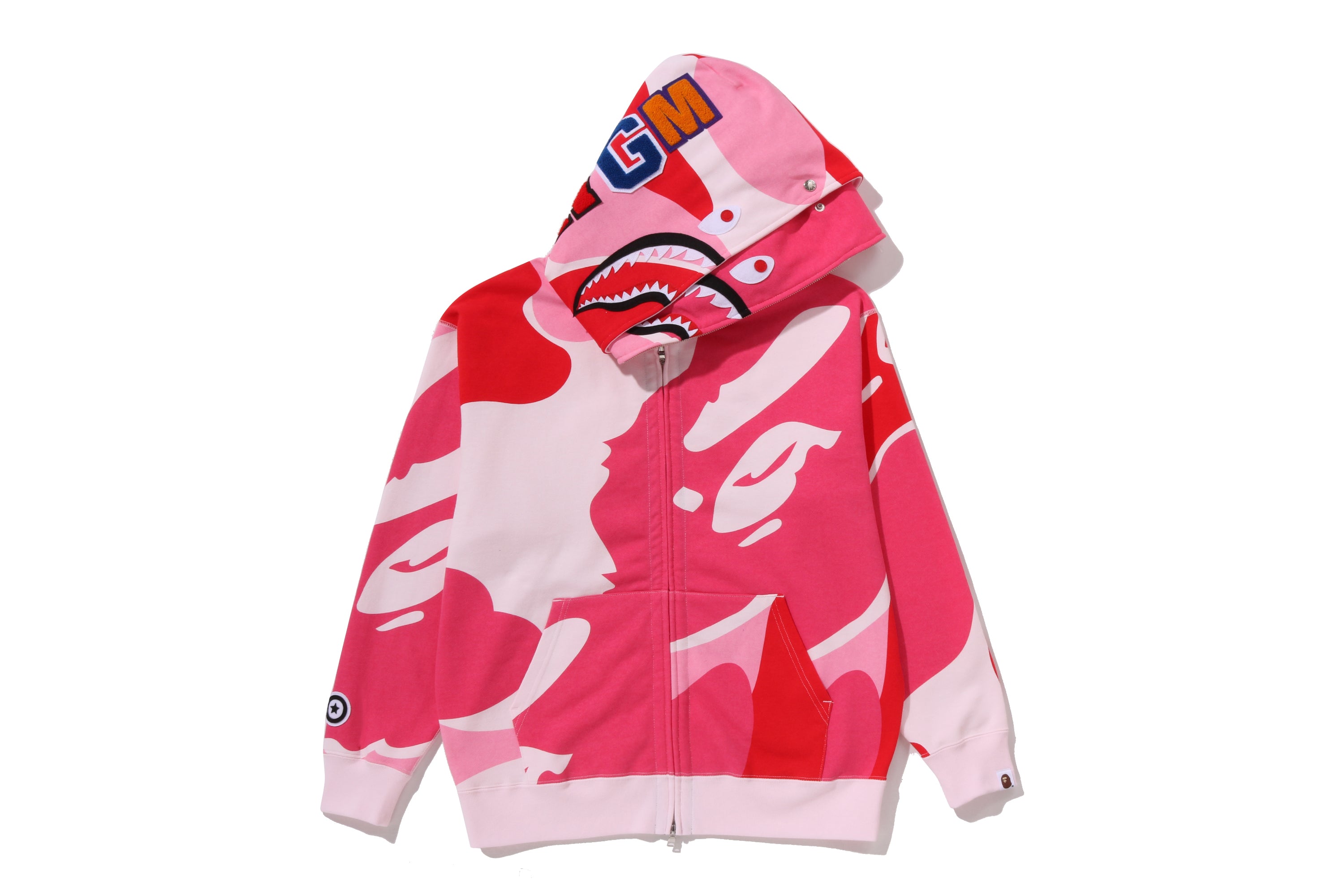 A BATHING APE® Mega Abc Camo Double Shark Relaxed Fit Full Zip A BATHING APE® Mega Abc Camo Double Shark Relaxed Fit Full Zip