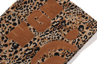 WILD LEOPARD PATTERN SHARK RELAXED FIT FULL ZIP HOODIE