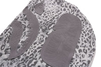 WILD LEOPARD PATTERN SHARK RELAXED FIT FULL ZIP HOODIE