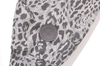 WILD LEOPARD PATTERN SHARK RELAXED FIT FULL ZIP HOODIE