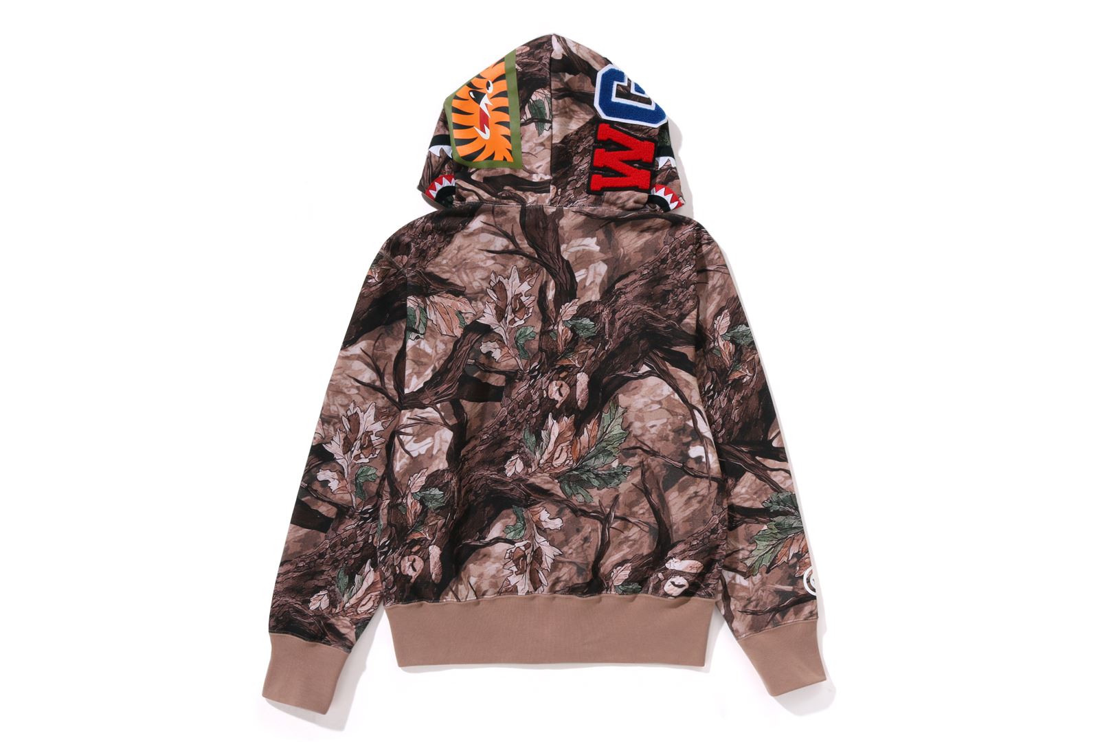 A BATHING APE® Tree Edge Camo Shark Full Zip Hoodie | Bape