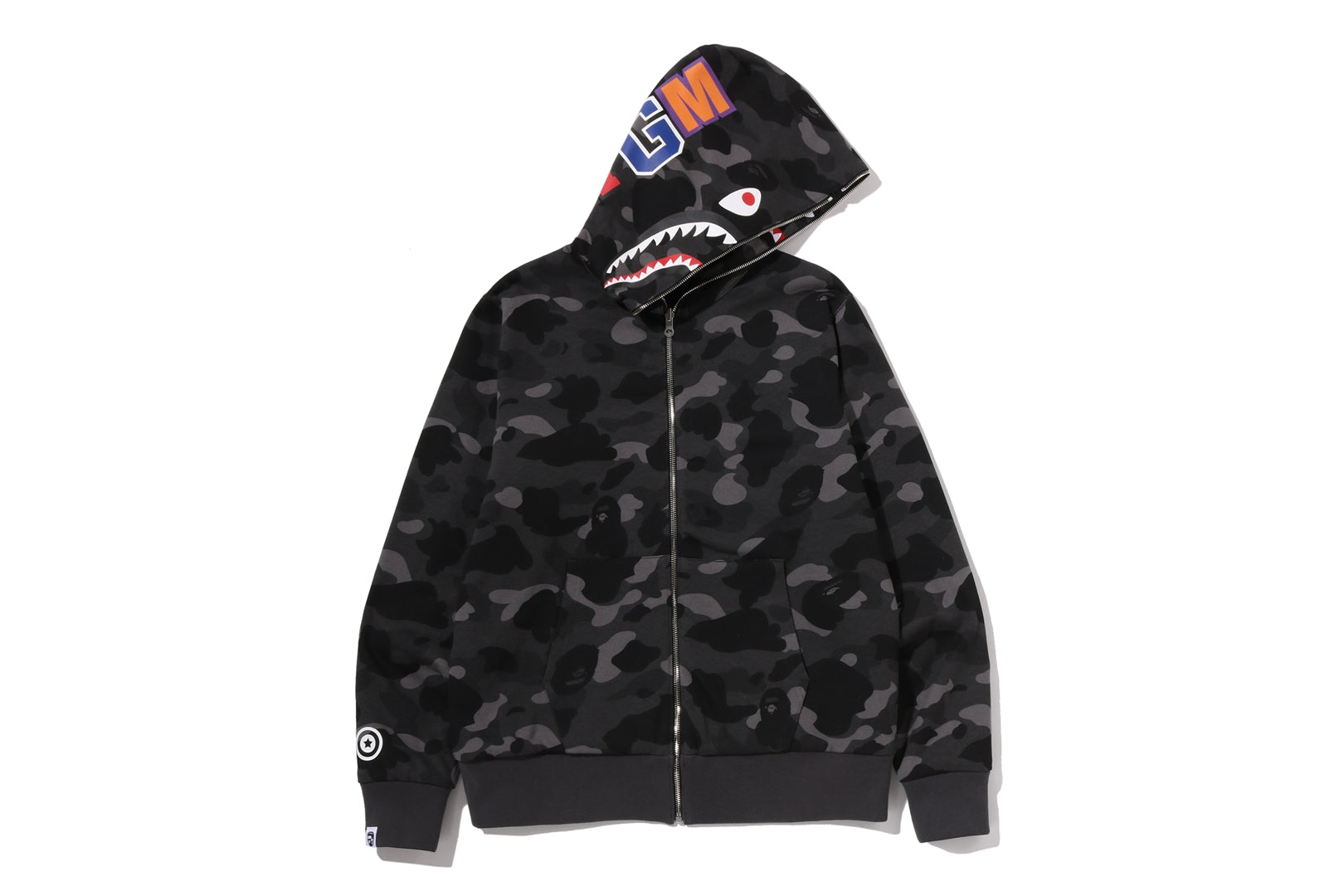 A BATHING APE® Color Camo Reversible Shark Full Zip Hoo | Bape